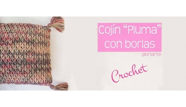 Cojin a Crochet con Trapillo Papel Cojin a Crochet con Trapillo Papel